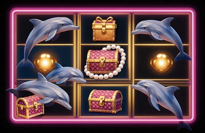 Dolphin's Pearl Novoline Unterwasser-Slot mit Perlenschatz und Neon-Glow f&uuml;r Freispiele