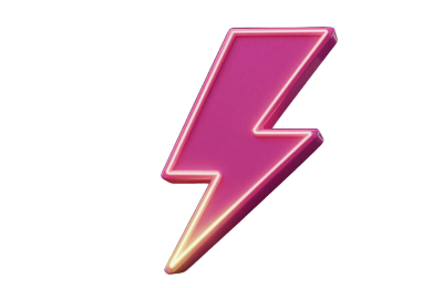 Blitz-Symbol mit Neon-Glow f&uuml;r schnelle Auszahlungen im Beef Casino